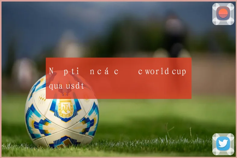 Nạp tiền cá cược world cup qua usdt